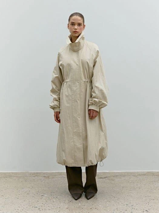 商品MOHAN|Twf Single Trench Bomber Beige,价格¥1093,第1张图片