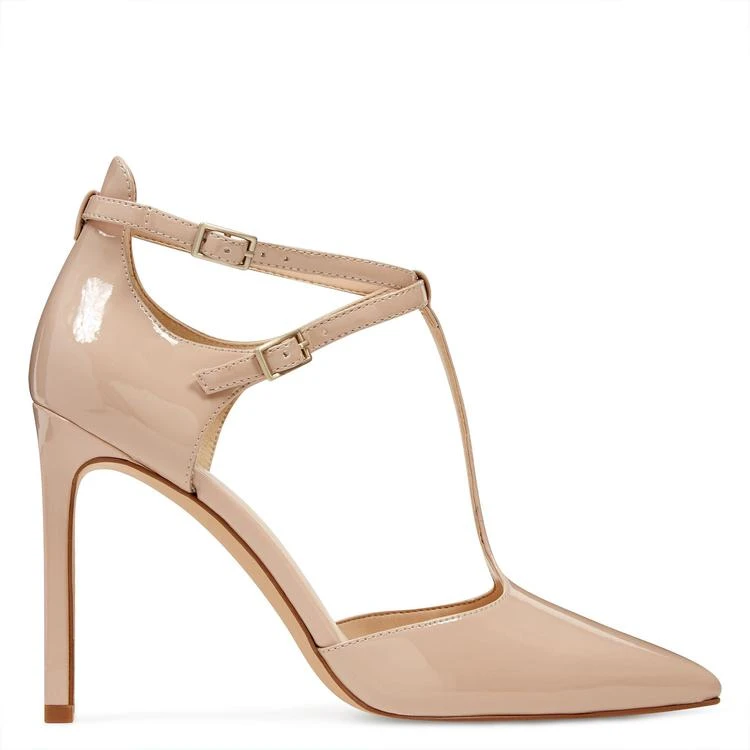 商品Nine West|Tayley Pointy Toe T-Strap Pumps,价格¥297,第2张图片详细描述