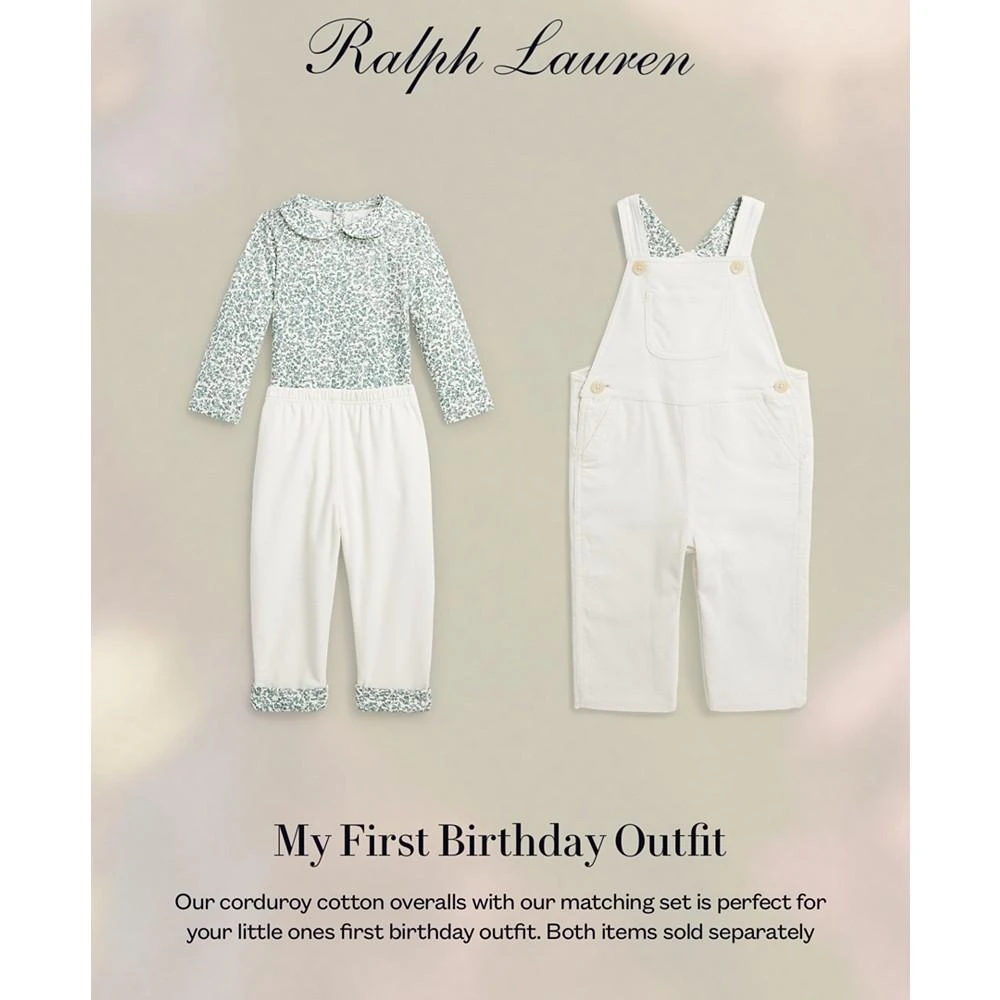 商品Ralph Lauren|Baby Boys Fox-Print Cotton Bodysuit and Corduroy Pants Set,价格¥114,第4张图片详细描述