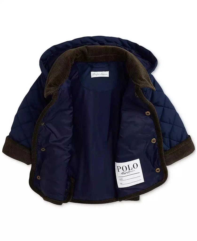 商品Ralph Lauren|Baby Boys Corduroy-Trim Barn Jacket With Removable Hood,价格¥546,第4张图片详细描述