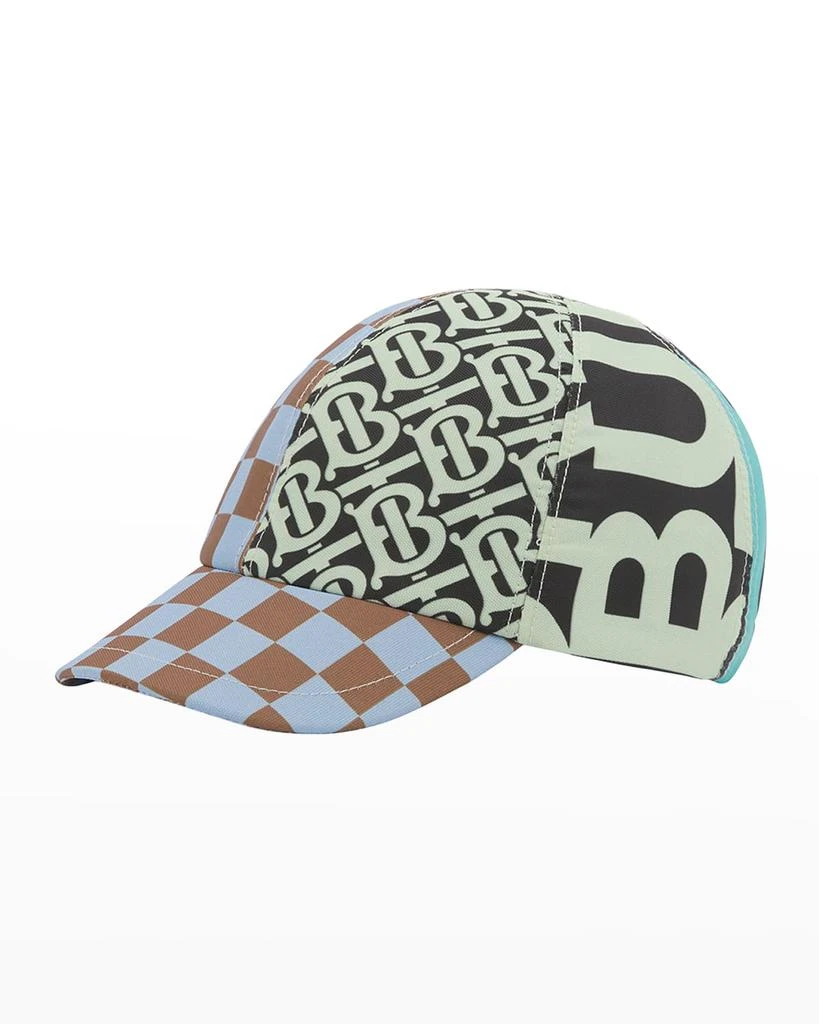 商品Burberry|Kid's Checkerboard TB Monogram Baseball Cap, Size S-M,价格¥931,第2张图片详细描述