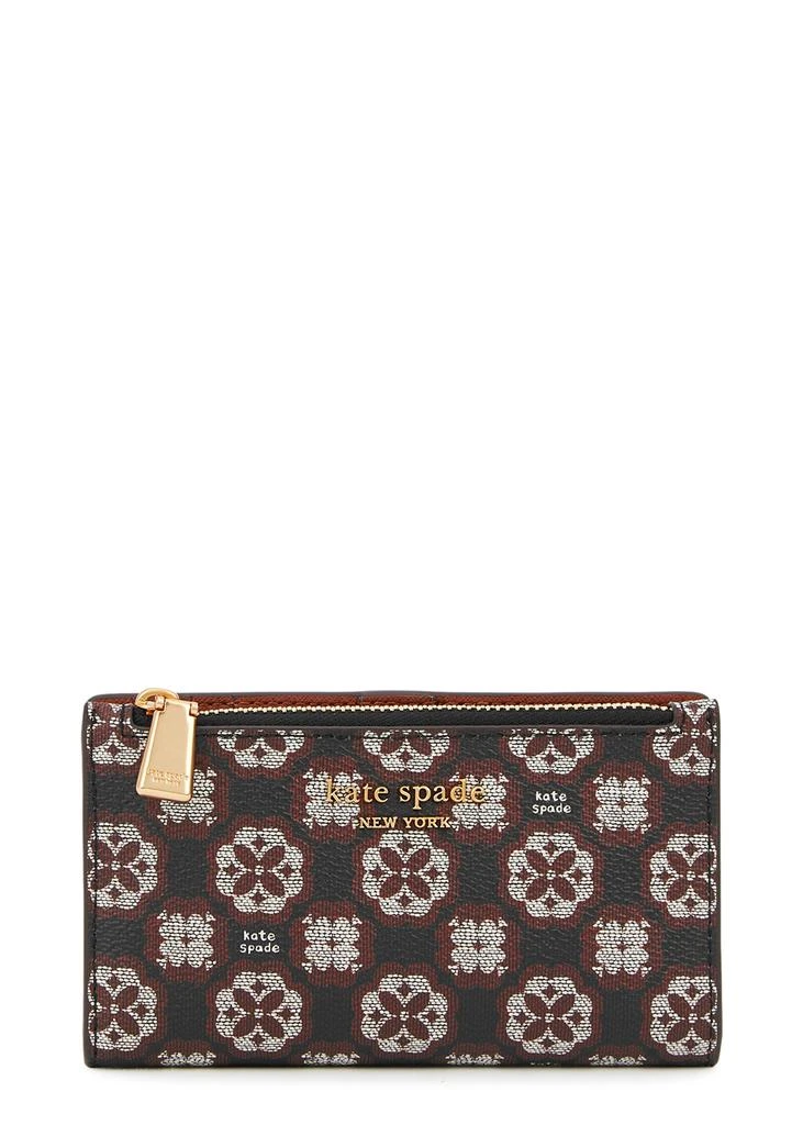 商品Kate Spade|Spade Flower-jacquard coated canvas wallet,价格¥681,第1张图片