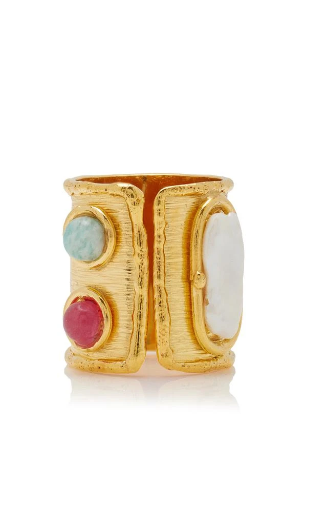 商品Sylvia Toledano|Sylvia Toledano - Verso 22K Gold-Plated Multi-Stone Ring - Multi - OS - Moda Operandi - Gifts For Her,价格¥1515,第1张图片