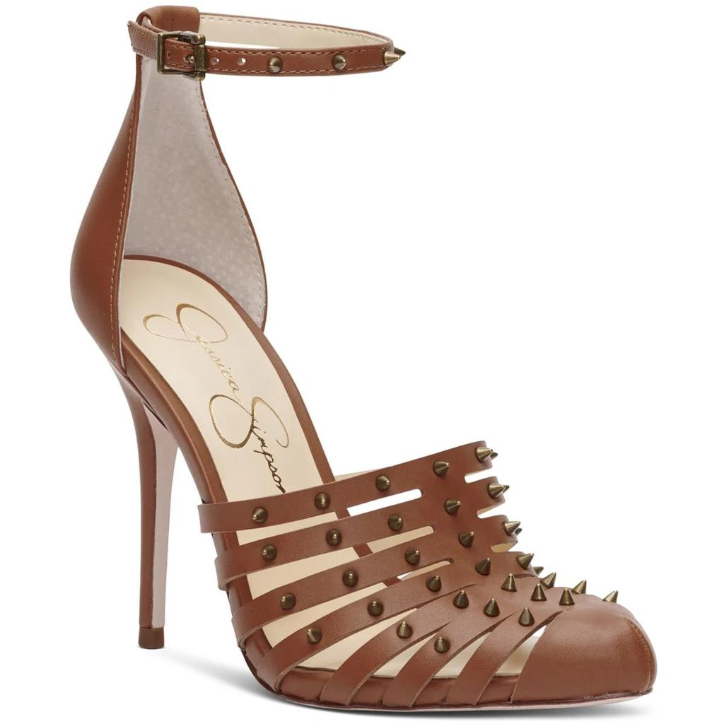 商品Jessica Simpson|Jessica Simpson Westah Women's Studded Faux Leather Caged Dress Heels,价格¥178,第4张图片详细描述