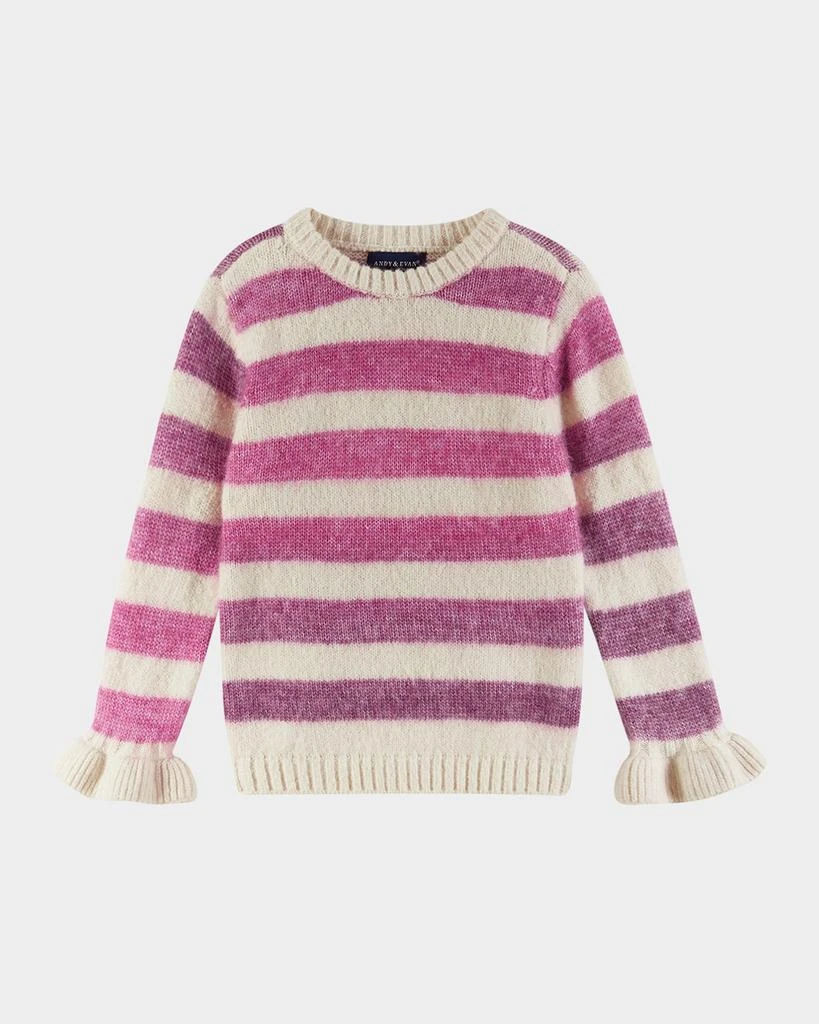 商品Andy & Evan|Girl's Ombre Striped Sweater & Legging Set, Size 2T-6X,价格¥463,第4张图片详细描述