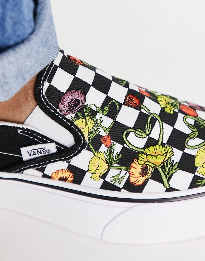 商品Vans|Vans Classic slip-on platform trainers in multi,价格¥433,第3张图片详细描述