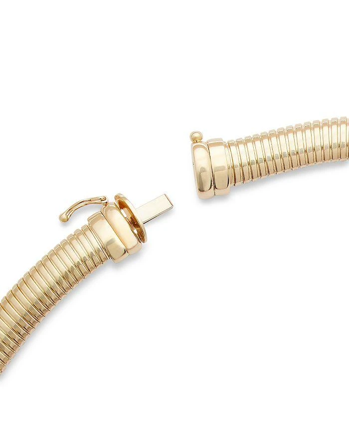 商品Alberto Amati|14K Yellow Gold Tubogas Collar Necklace, 18",价格¥43134,第4张图片详细描述