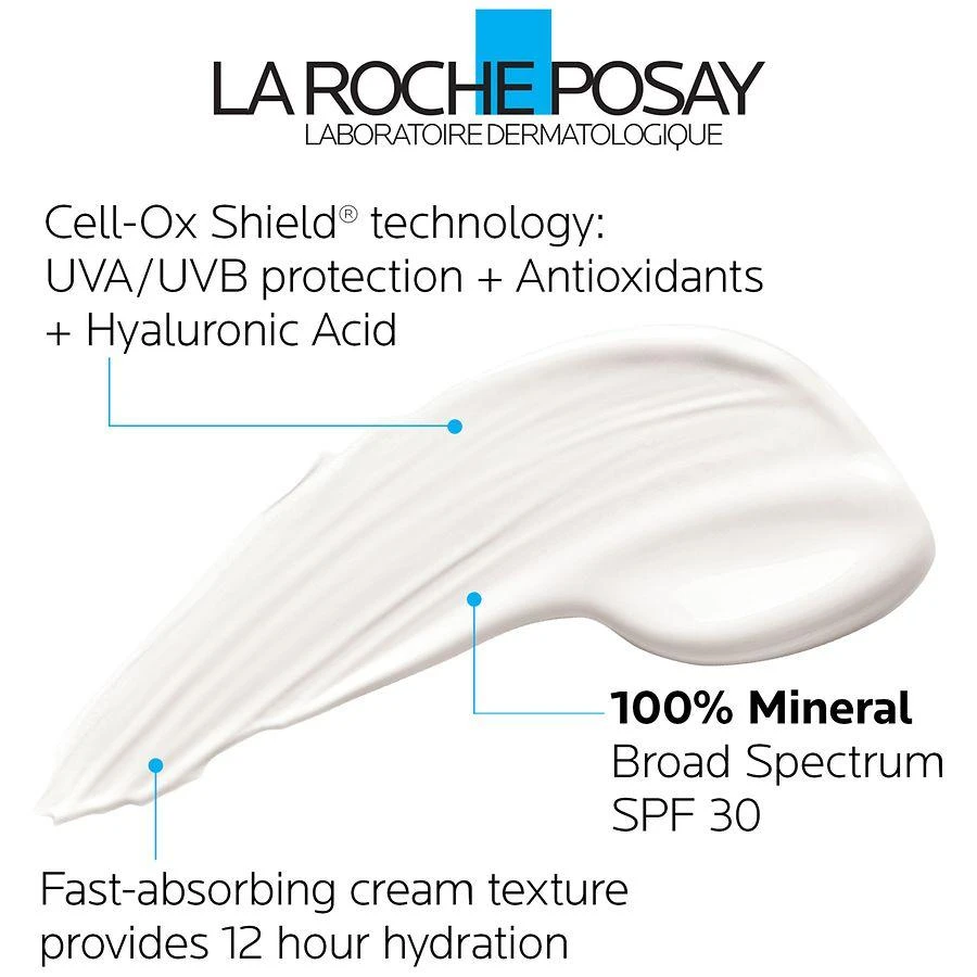 商品La Roche Posay|Mineral Sunscreen Moisturizer SPF 30 + Hyaluronic Acid,价格¥285,第4张图片详细描述