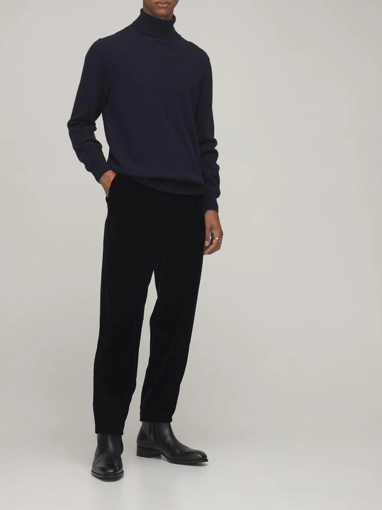 商品Giorgio Armani|17cm Stretch Viscose & Cupro Pants,价格¥3201,第1张图片详细描述