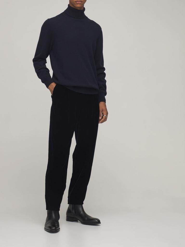 商品Giorgio Armani|17cm Stretch Viscose & Cupro Pants,价格¥10282,第1张图片
