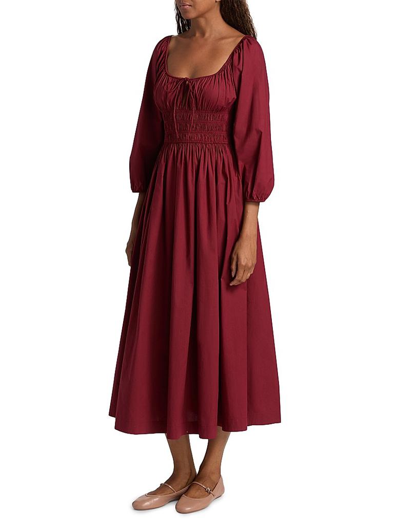 siedrs exclusive alin open-back jersey maxi dress ALINA - Open-back ruched maxi jersey dress