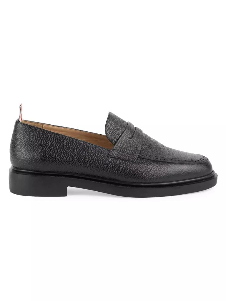 商品Thom Browne|Leather Penny Loafers,价格¥2604,第1张图片