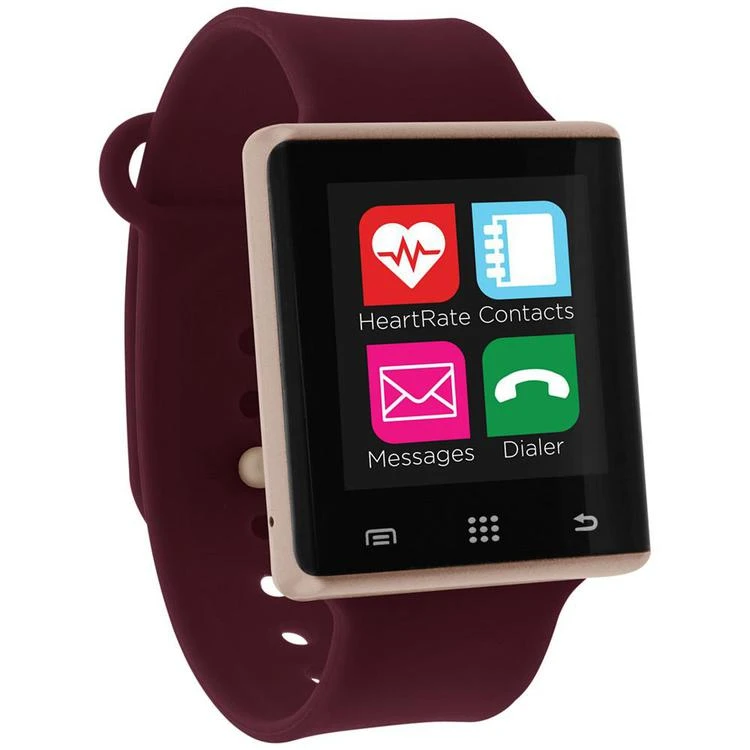 商品iTouch|Unisex Pulse Merlot Silicone Strap Smart Watch 41mm, Created for Macy's,价格¥524,第1张图片