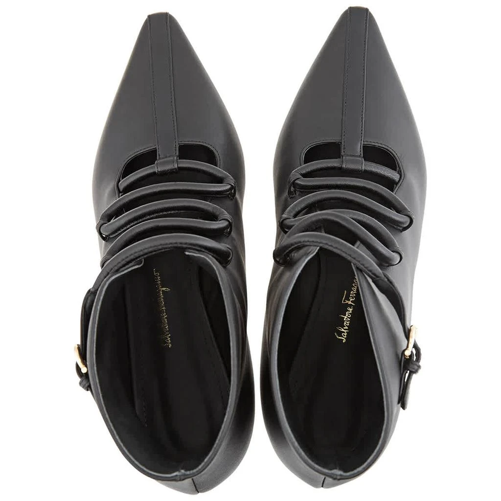商品Salvatore Ferragamo|Salvatore Ferragamo Ladies Black Ciconia70 Bootie, Brand Size 5.5,价格¥2008,第3张图片详细描述