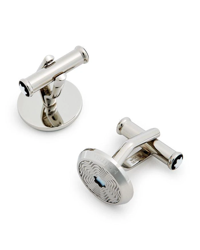 商品MontBlanc|Men's Star-Engraved Round Cufflinks,价格¥2319,第1张图片