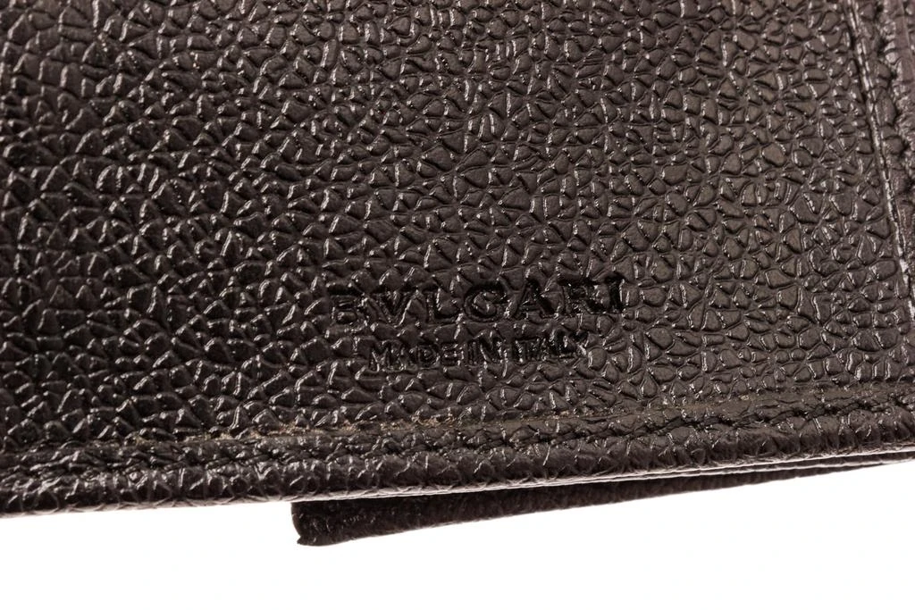 商品[二手商品] BVLGARI|Bvlgari Black Leather Flap Wallet,价格¥2334,第5张图片详细描述
