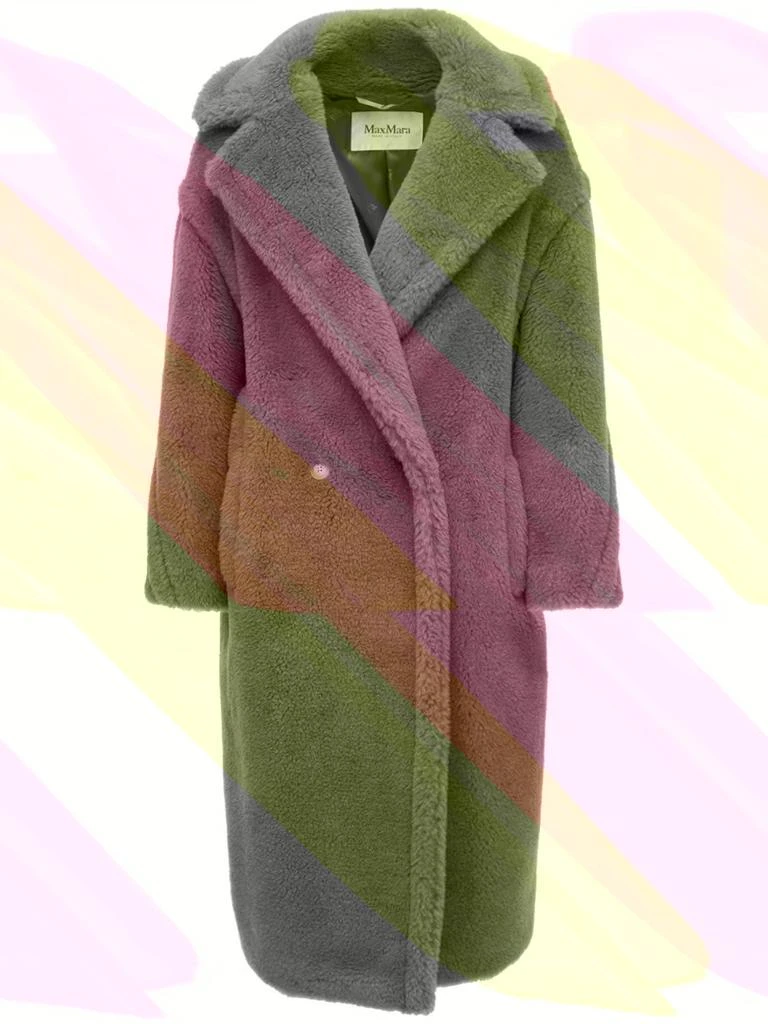 商品Max Mara|Teddy Camel & Silk Coat,价格¥33895,第1张图片