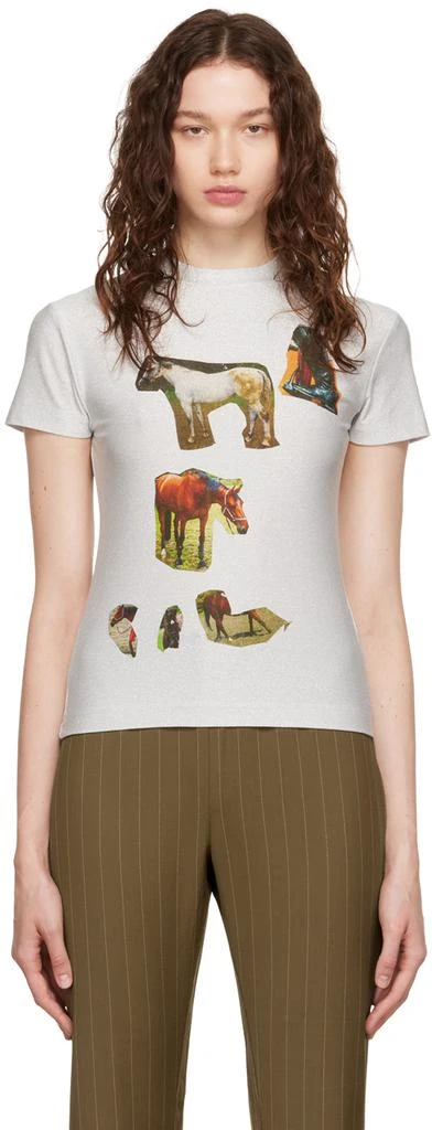 商品Acne Studios|Silver Horse T-Shirt,价格¥907,第1张图片
