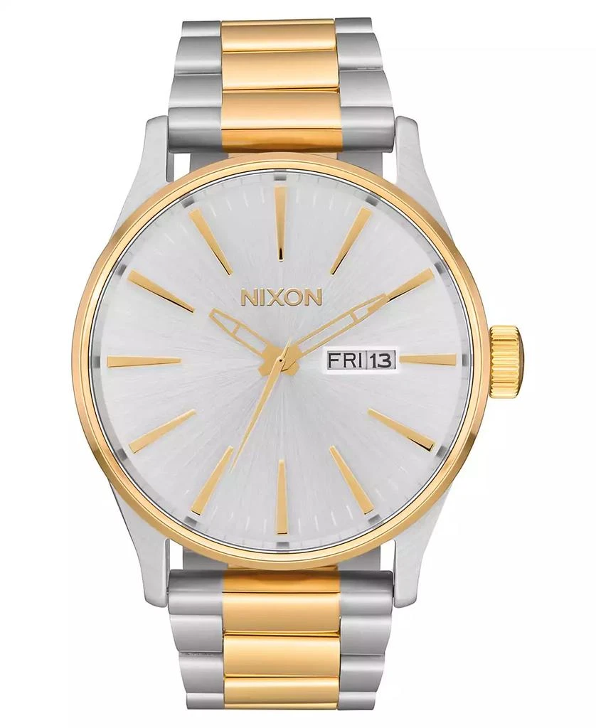 商品Nixon|Men's Sentry Stainless Steel Bracelet Watch 42mm,价格¥1869,第1张图片