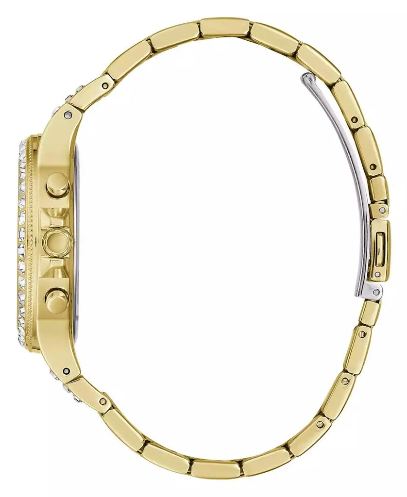 商品GUESS|Women's Gold-Tone Stainless Steel Glitz Bracelet Multi-Function Watch 36mm,价格¥467,第2张图片详细描述