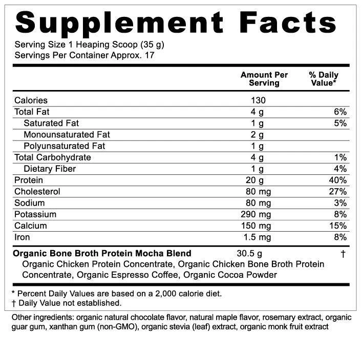 商品Ancient Nutrition|有机骨汤蛋白粉 - 摩卡咖啡味,价格¥327,第2张图片详细描述