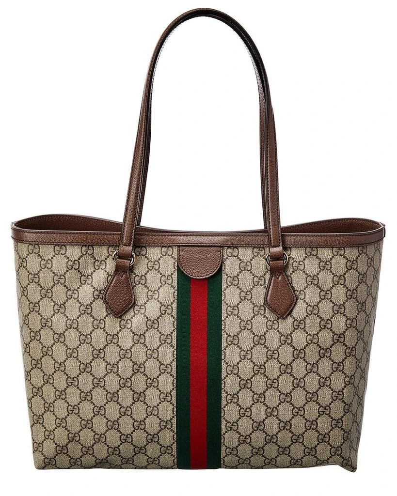 商品Gucci|Gucci Ophidia Medium GG Supreme Canvas & Leather Tote,价格¥11031,第2张图片详细描述