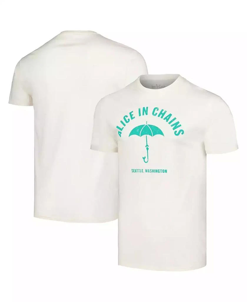 商品Manhead Merch|Men's Cream Alice in Chains Umbrella T-shirt,价格¥165,第1张图片