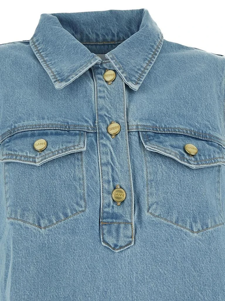 商品Ganni|Cutline Denim Mini Dress,价格¥1955,第3张图片详细描述