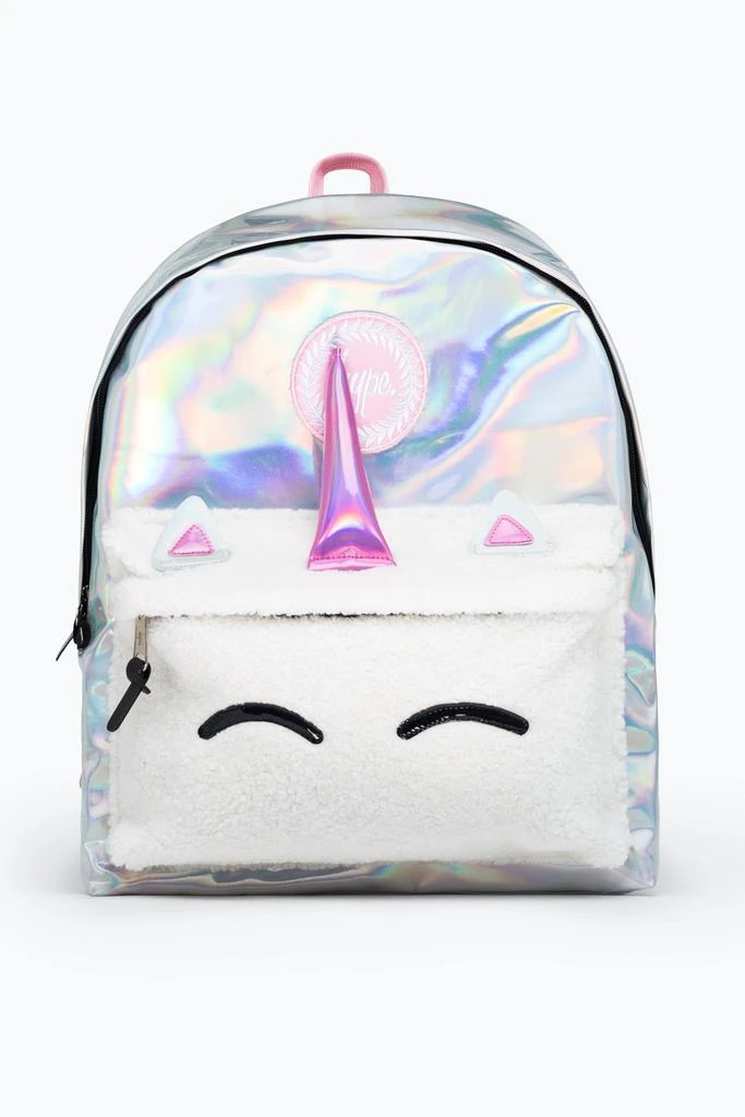 商品HYPE BAGS|HYPE UNISEX HOLOGRAPHIC UNICORN CREST BACKPACK,价格¥327,第1张图片