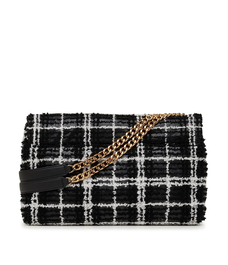 商品Karl Lagerfeld Paris|LAFAYETTE CHENILLE PLAID SHOULDER BAG,价格¥1665,第2张图片详细描述