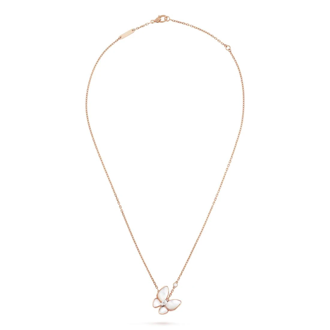 商品Van Cleef & Arpels|包邮包税【预售7天发货】 VCA梵克雅宝 23秋冬 女士 吊坠 Two Butterfly吊坠项链 VCARO8FO00,价格¥72717,第1张图片