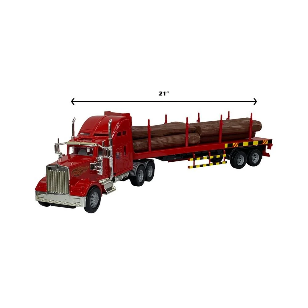 商品Big Daddy|Mag-Genius Big-Daddy Big Rig Lumber Truck with 6 Piece Lumber Toy,价格¥152,第2张图片详细描述