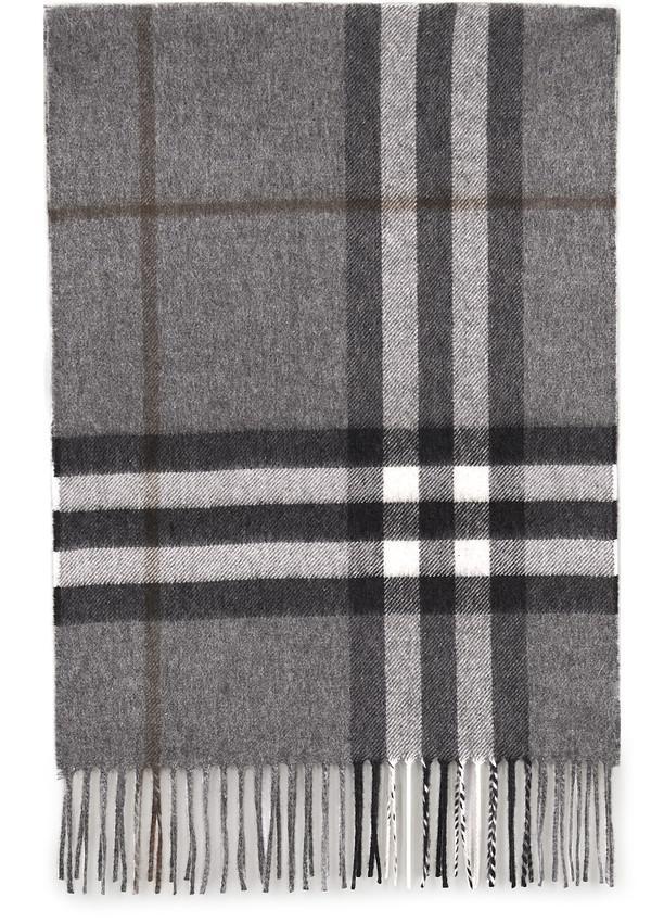 商品Burberry|山羊绒经典方格围巾,价格¥3840,第4张图片详细描述