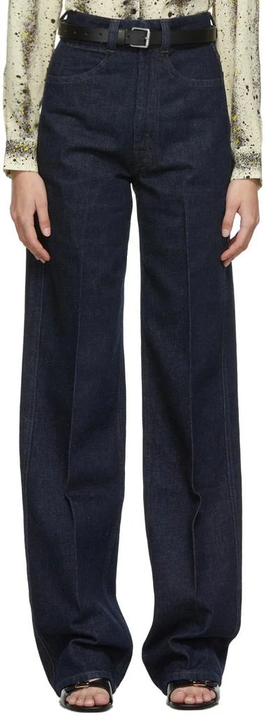 商品Lemaire|Indigo Pleated Jeans,价格¥1876,第1张图片