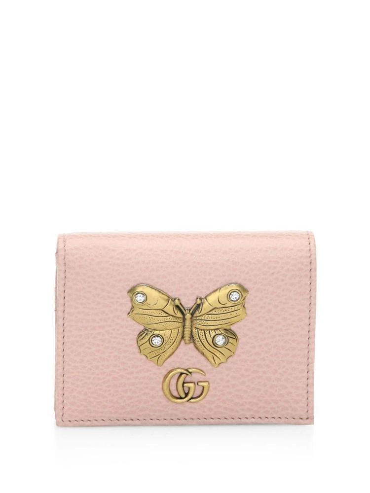 商品Gucci|Linea Farfalla Flap Leather Wallet,价格¥3149,第1张图片