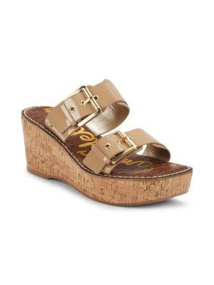 商品Sam Edelman|Anna Patent Leather Platform Sandals,价格¥238,第2张图片详细描述
