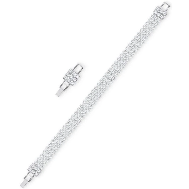 商品Swarovski|Silver-Tone Crystal Flex Bracelet,价格¥966,第4张图片详细描述