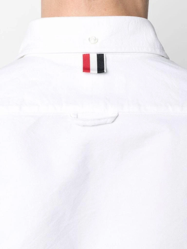 商品Thom Browne|THOM BROWNE MEN CLASSIC LONG-SLEEVE BUTTON DOWN SHIRT W/ RWB PLACKET IN OXFORD,价格¥969,第4张图片详细描述