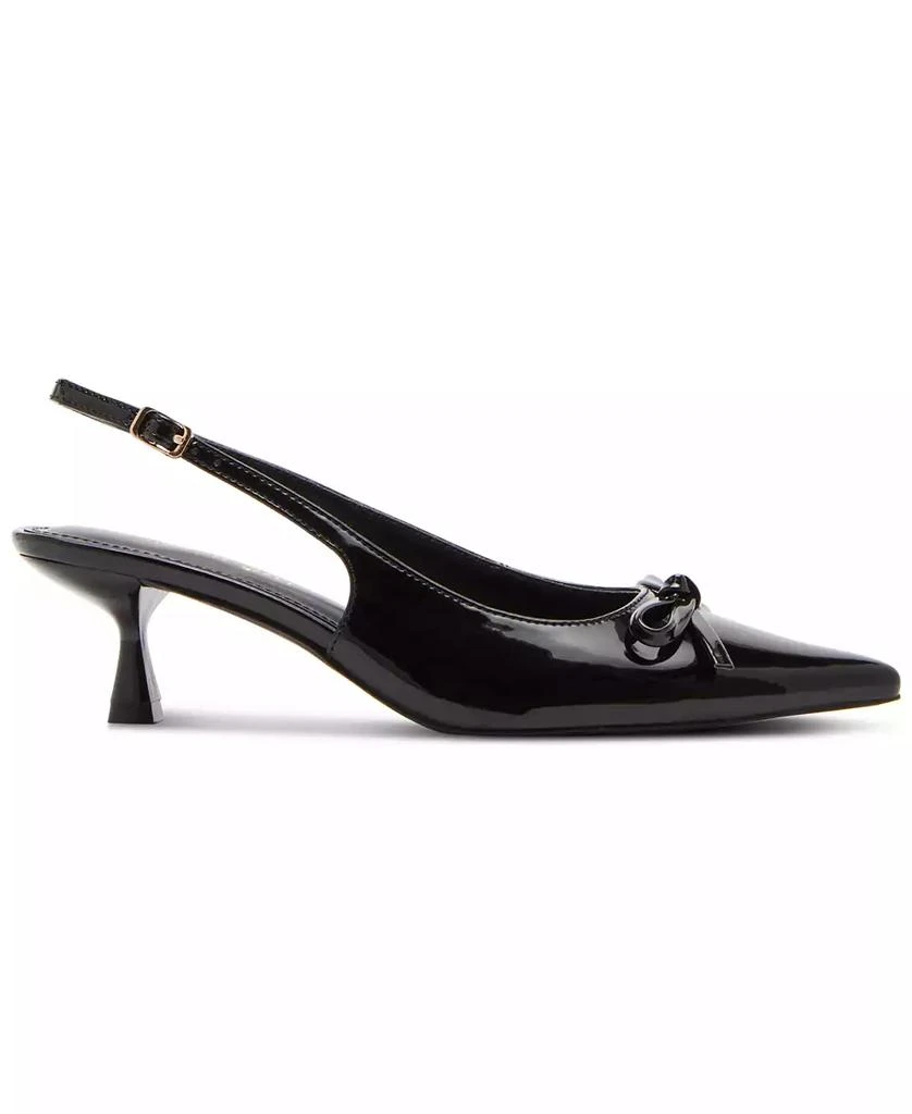 商品Madden Girl|Vogue Bow Slingback Kitten-Heel Pumps,价格¥363,第2张图片详细描述