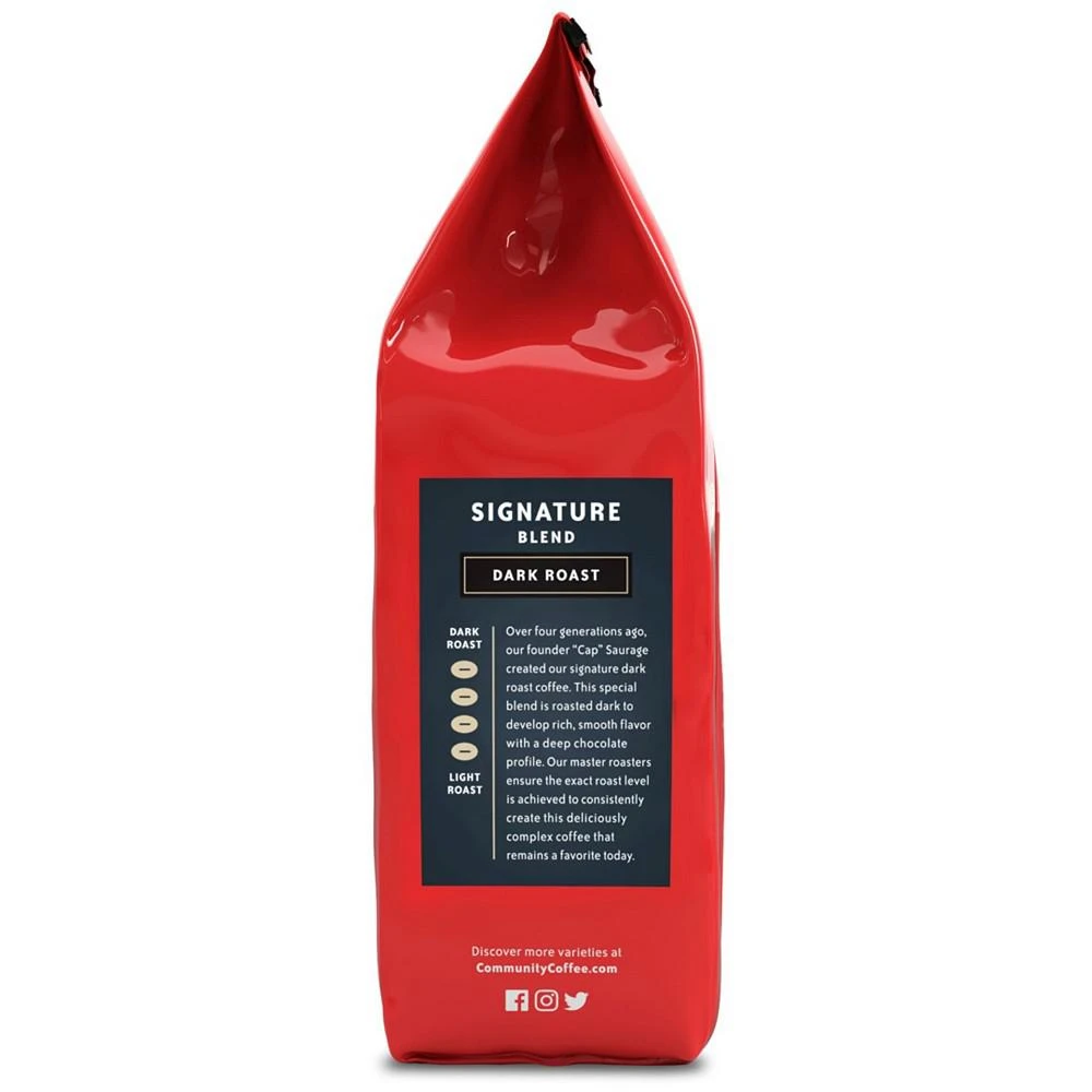 商品Community Coffee|Signature Blend Dark Roast Premium Ground Coffee, 12 Oz - 6 Pack,价格¥463,第4张图片详细描述