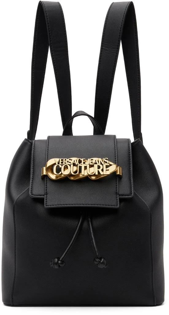 商品Versace|Black Chain Logo Backpack,价格¥1152,第1张图片