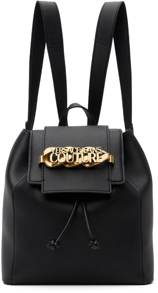 商品Versace|Black Chain Logo Backpack,价格¥1658,第1张图片