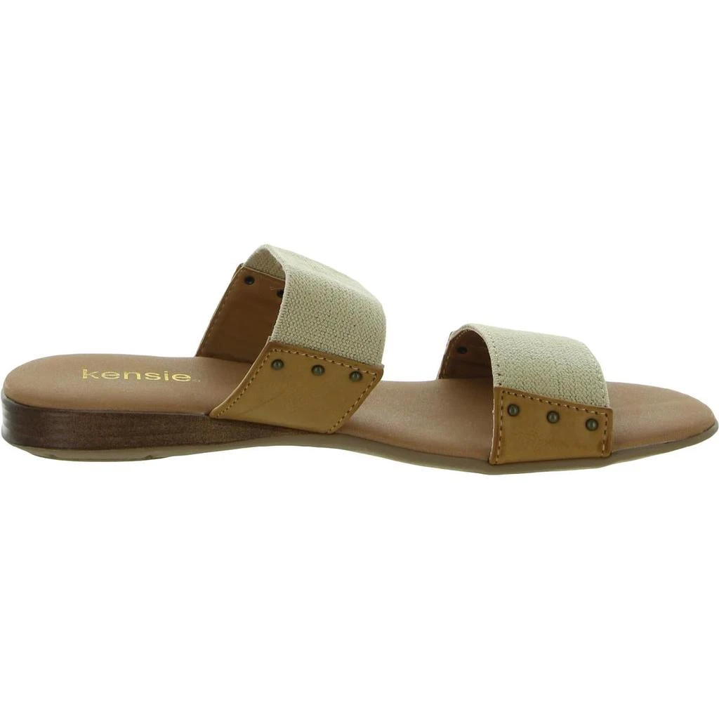 商品Kensie|Kensie Womens Braelyn Faux Leather Studed Flat Sandals,价格¥76,第2张图片详细描述