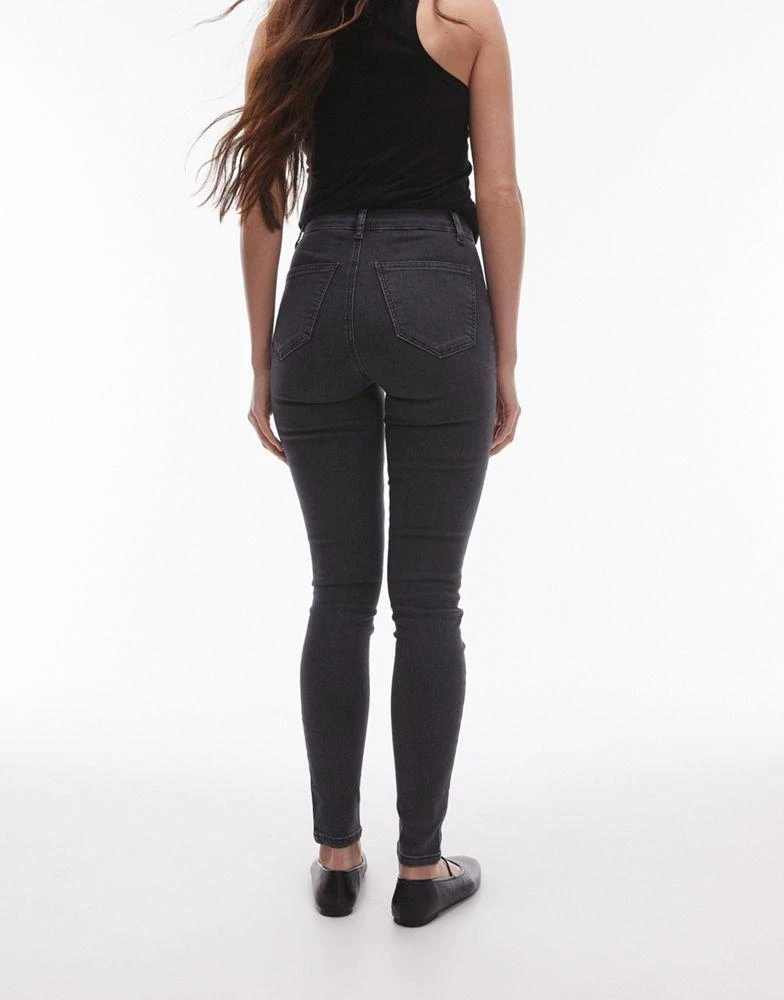 商品Topshop|Topshop Joni high rise super skinny jean in washed black,价格¥296,第3张图片详细描述