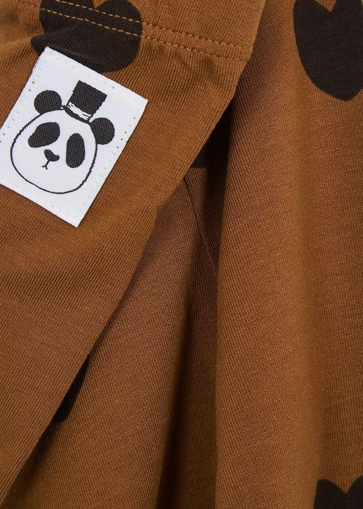 商品Mini Rodini|KIDS Brown heart-print stretch-jersey leggings,价格¥119,第2张图片详细描述