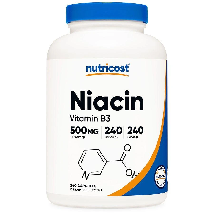 商品Nutricost|Vitamin B3 (Niacin) Capsules 500 mg,价格¥125,第1张图片