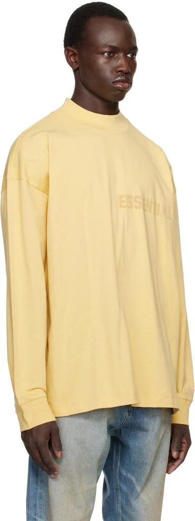 商品Essentials|Yellow Crewneck Long Sleeve T-Shirt,价格¥266,第2张图片详细描述