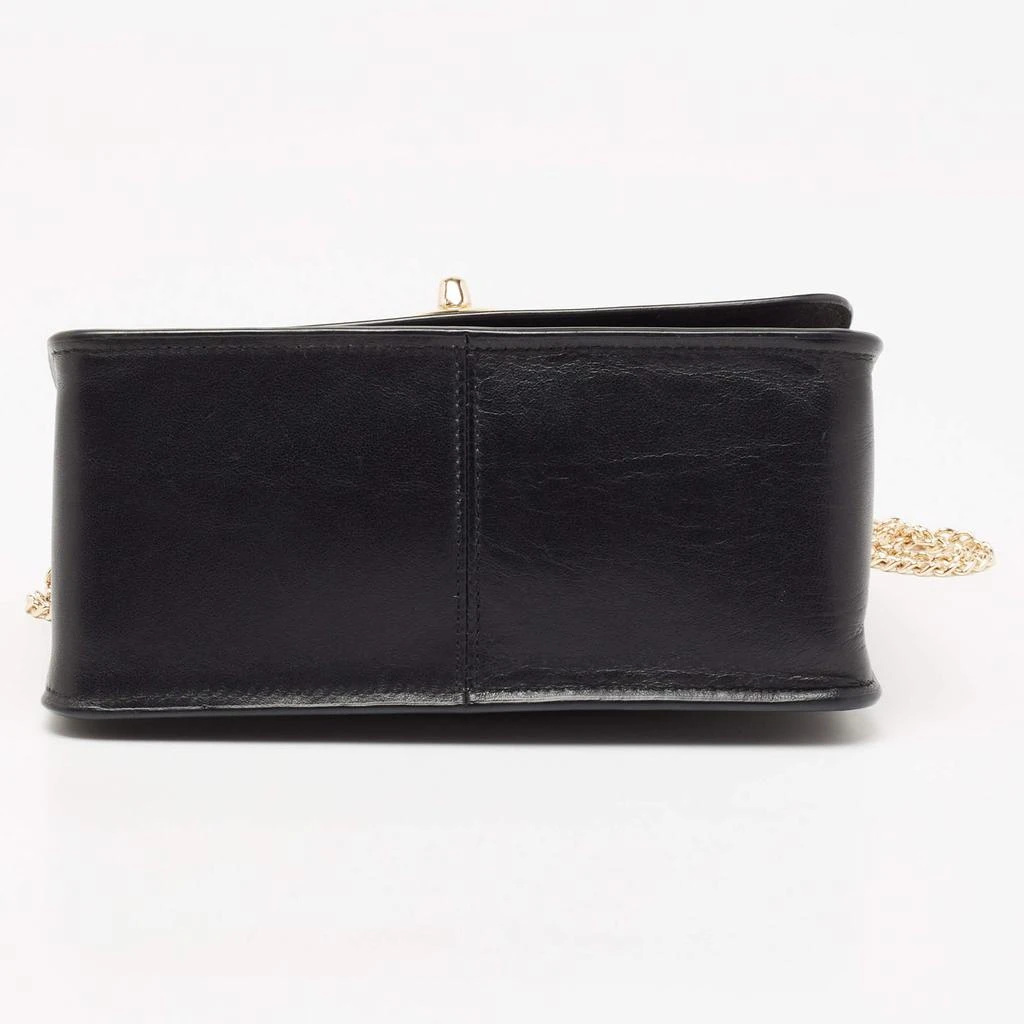 Coach Black Leather Turnlock Chain Crossbody Bag  商品