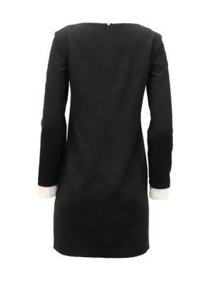 商品[二手商品] Theory|Theory Long-Sleeved Mini Dress With Bateau Neckline In Black Triacetate,价格¥825,第2张图片详细描述