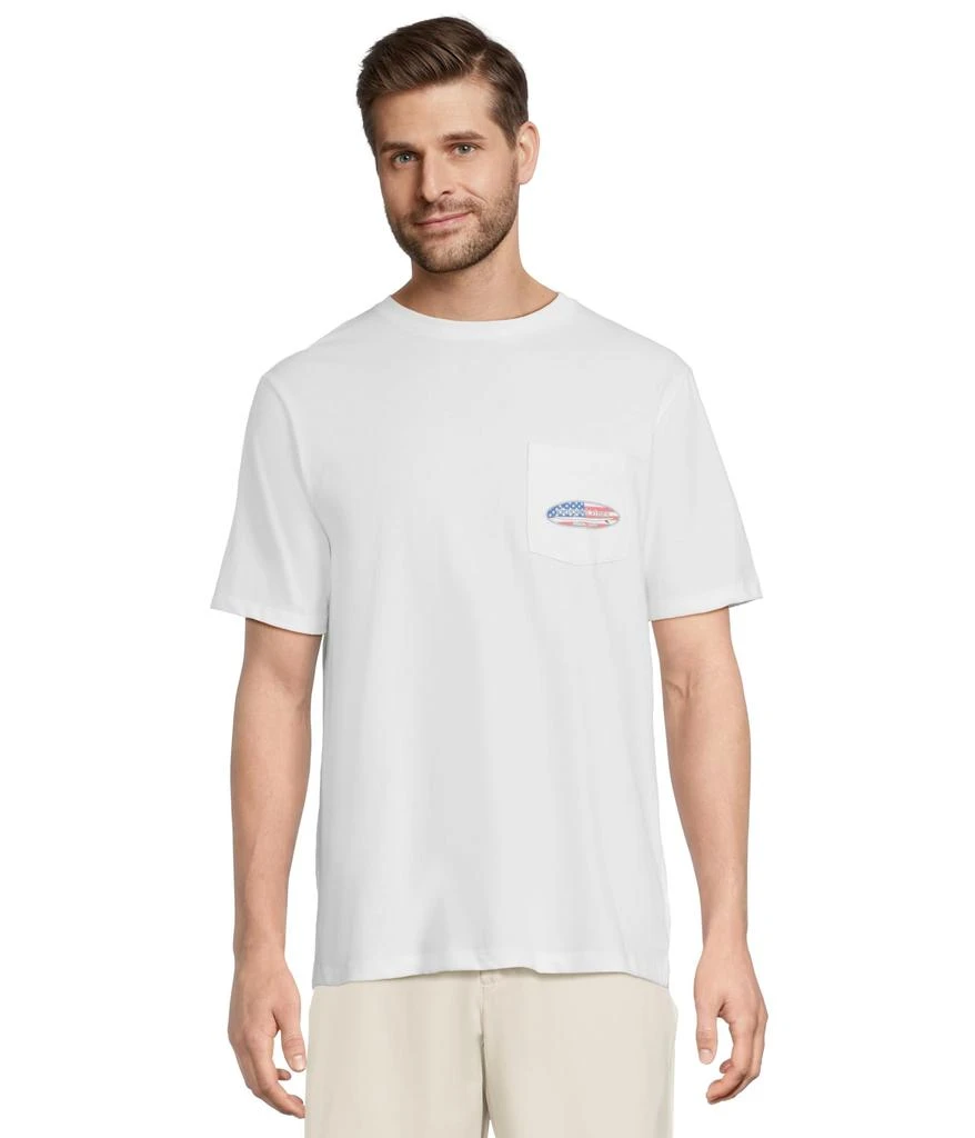 商品Vineyard Vines|Surf Chappy Short Flag Short Sleeve Tee,价格¥337,第1张图片